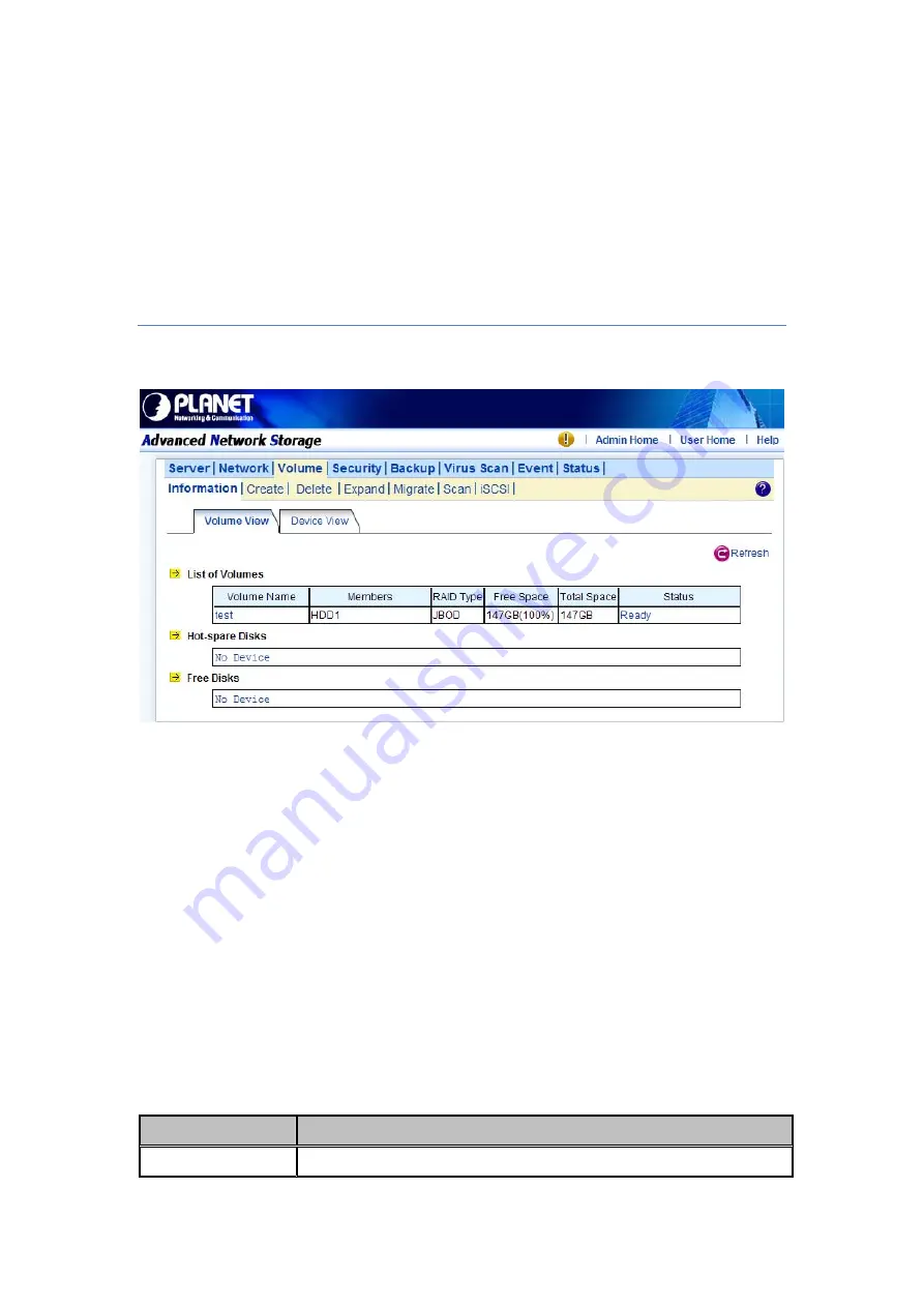 Planet NAS-7450 User Manual Download Page 40