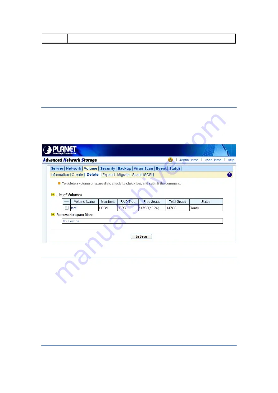 Planet NAS-7450 User Manual Download Page 44