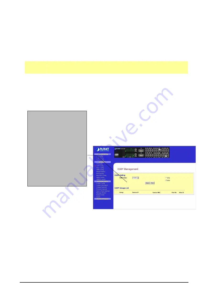 Planet SGSW-4802 User Manual Download Page 20