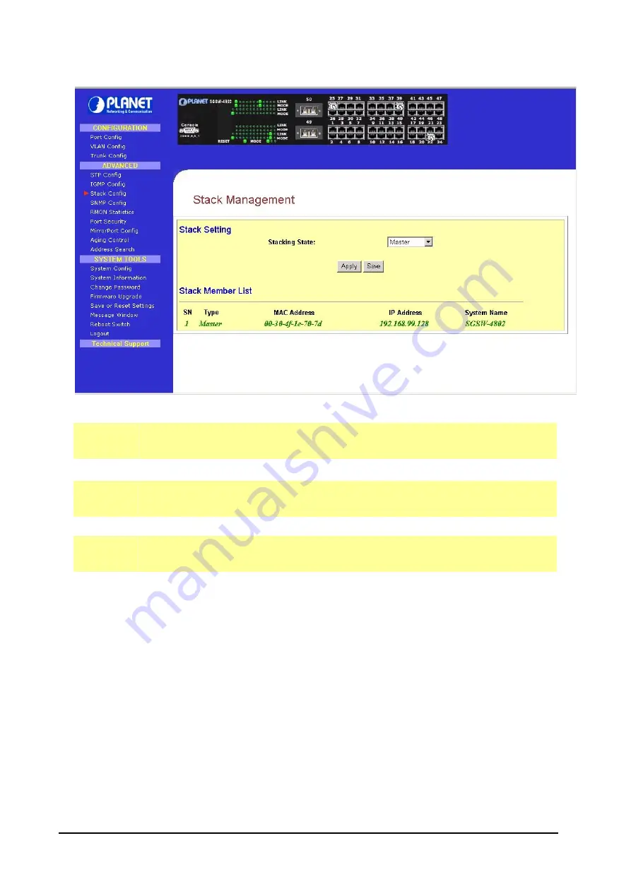 Planet SGSW-4802 User Manual Download Page 23