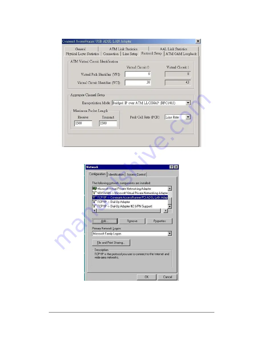 Planet USB ADSL Modem ADU-2000 User Manual Download Page 20