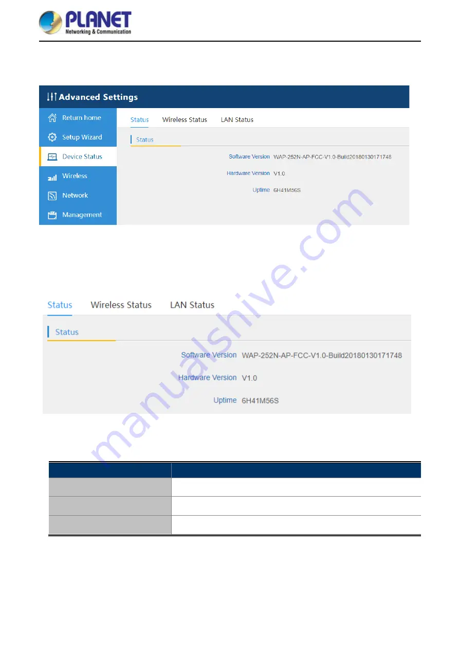 Planet WAP-252N User Manual Download Page 43