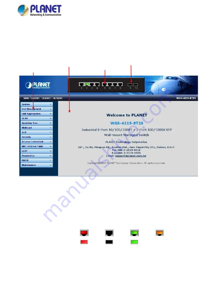 Planet WGS-4215-8T2S Скачать руководство пользователя страница 59