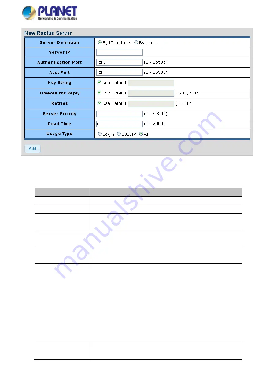 Planet WGS-4215-8T2S User Manual Download Page 234