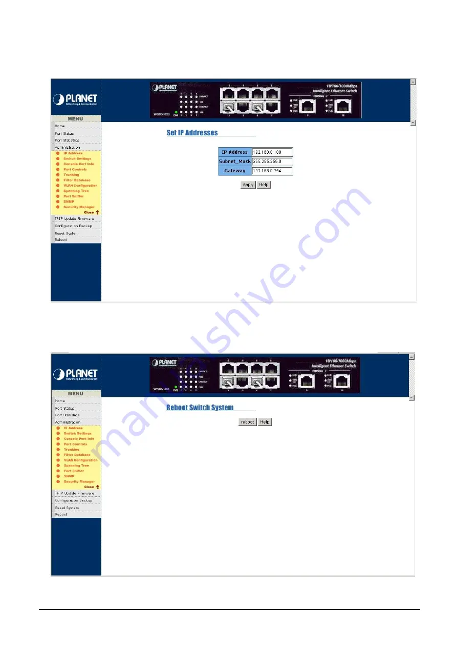 Planet WGSD-1020 User Manual Download Page 55