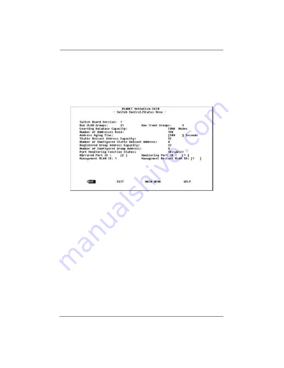 Planet WSW-2620 Manual Download Page 62