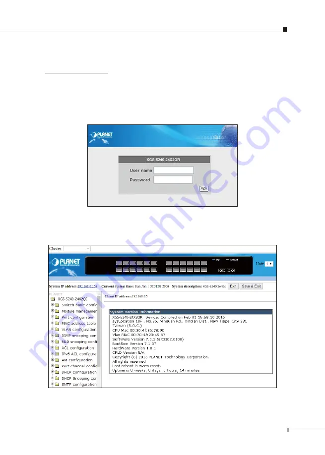 Planet XGS-5240-24X2QR Quick Installation Manual Download Page 11