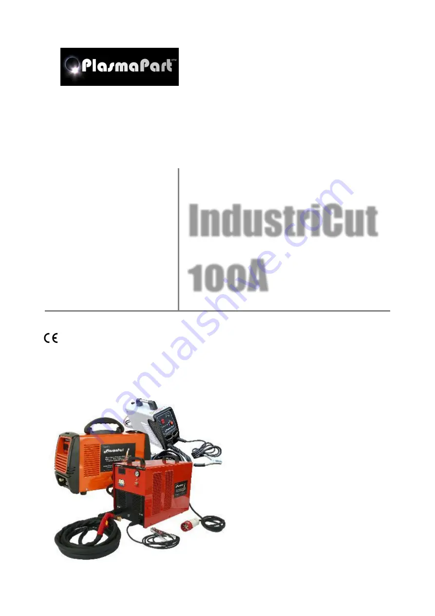 PlasmaPart IndustriCut 100A Operation & Safety Manual Download Page 1