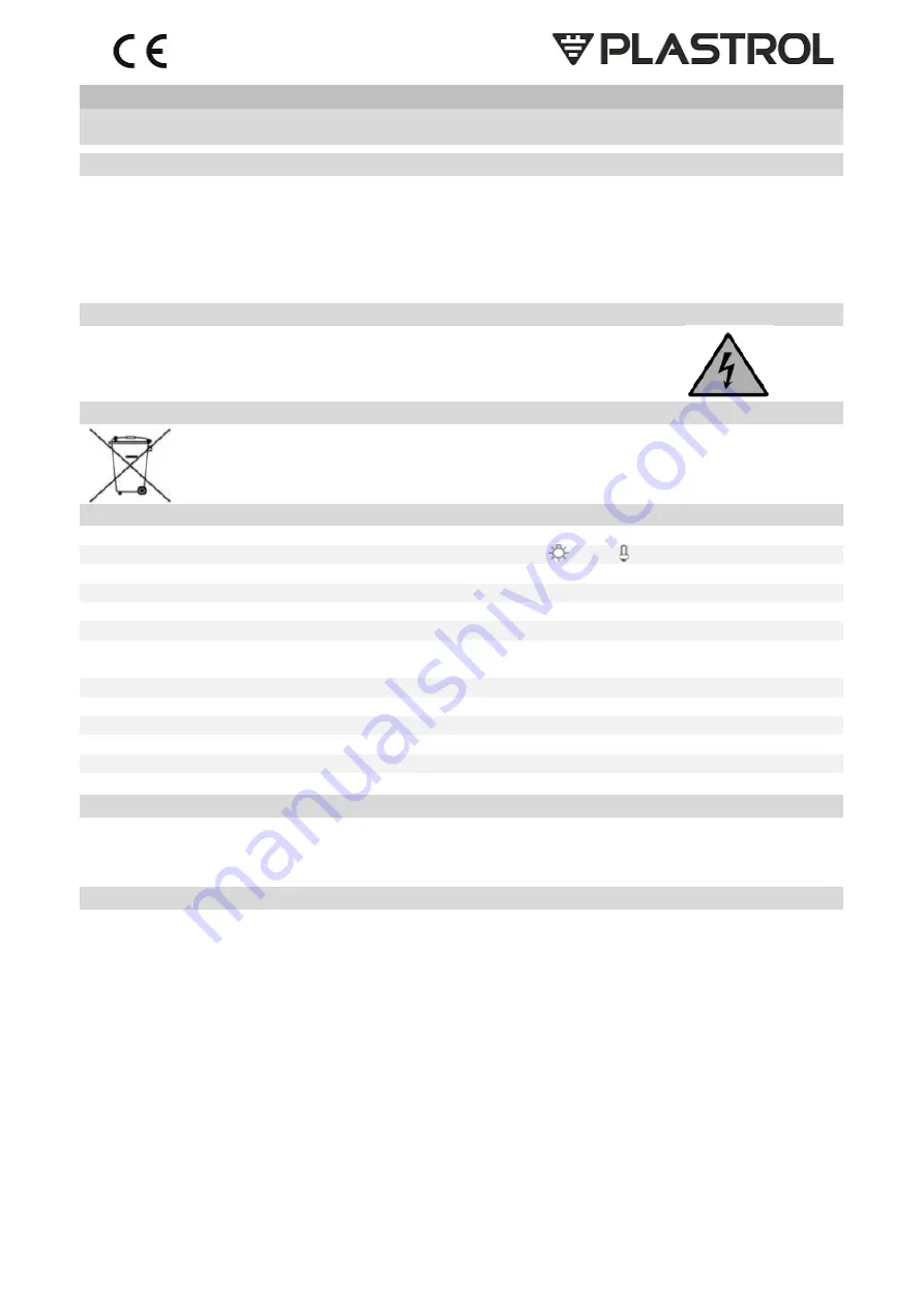 Plastrol CR-IR2/KP Manual Download Page 3