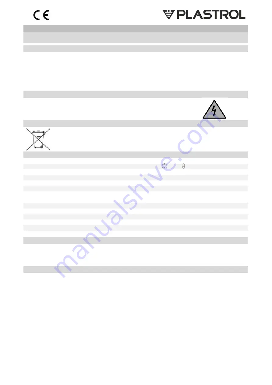 Plastrol CR-IR2/KP Manual Download Page 4