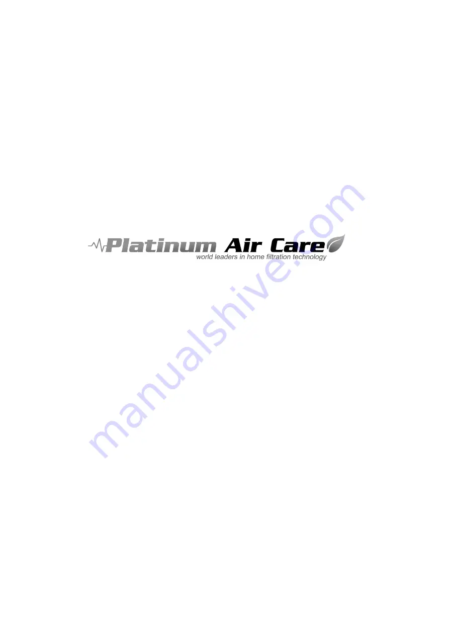 Platinum Air Care RPS 600SL Manual Download Page 24