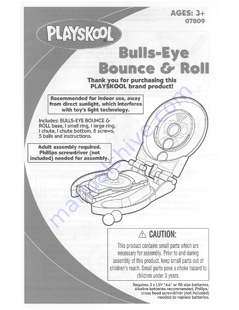 Playskool 7809 Instructions Download Page 1