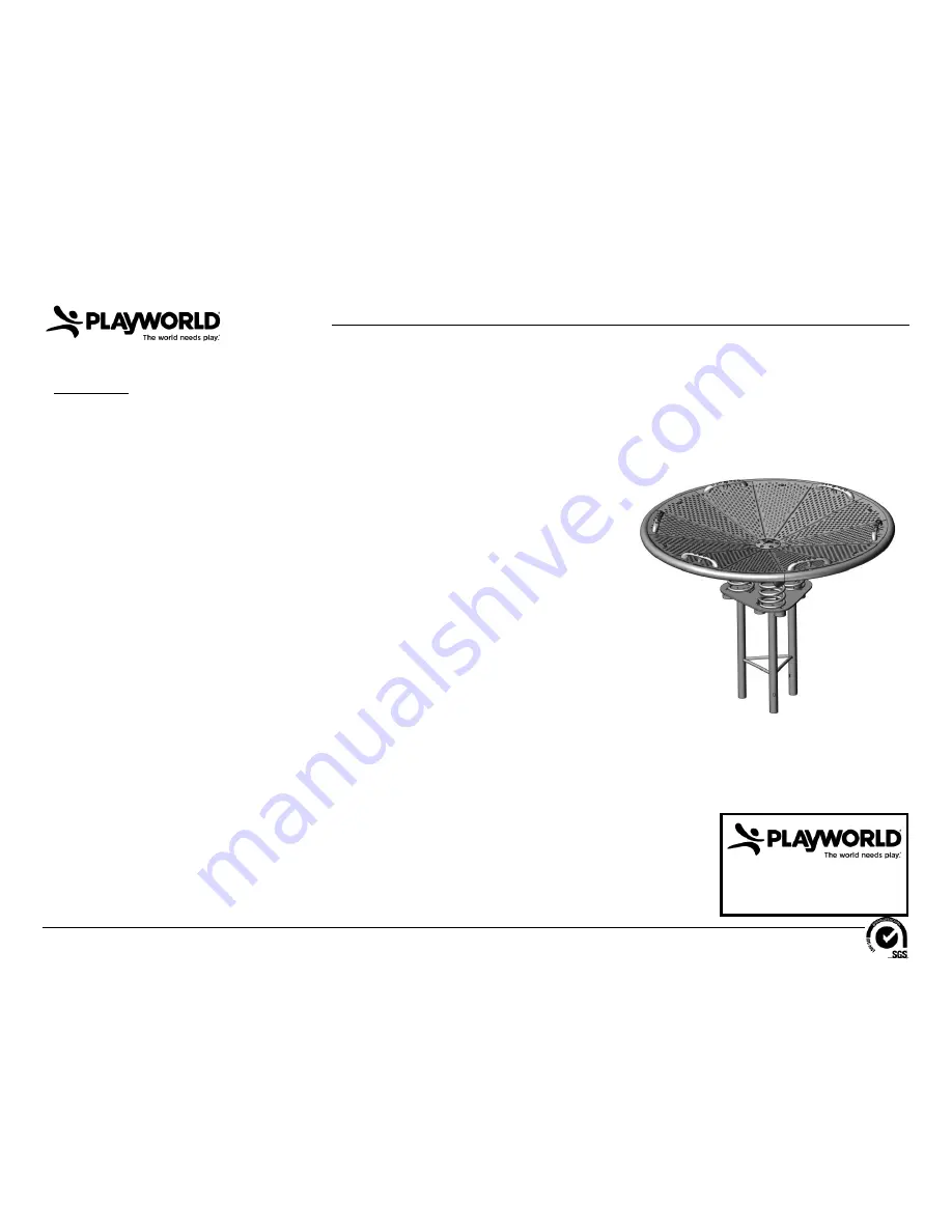 Playworld Systems Unity XX0139S Installation Instructions Manual Download Page 13