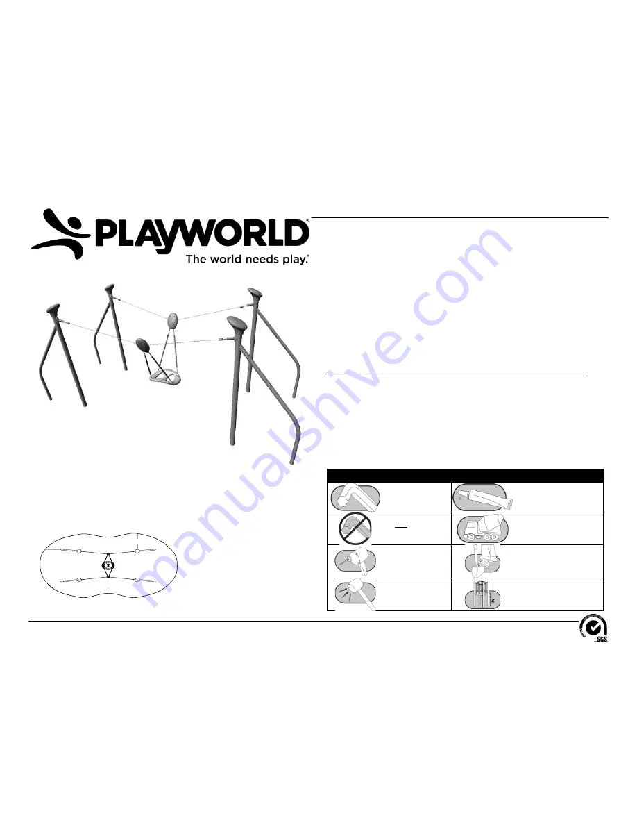 Playworld Systems XX0355 Cruise Line Installation Instructions Manual Download Page 1