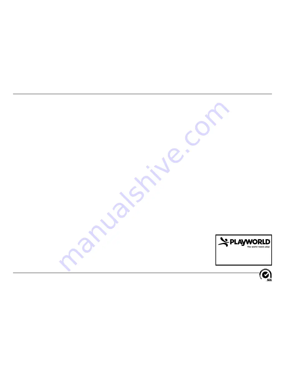 Playworld Systems XX0355 Cruise Line Installation Instructions Manual Download Page 14