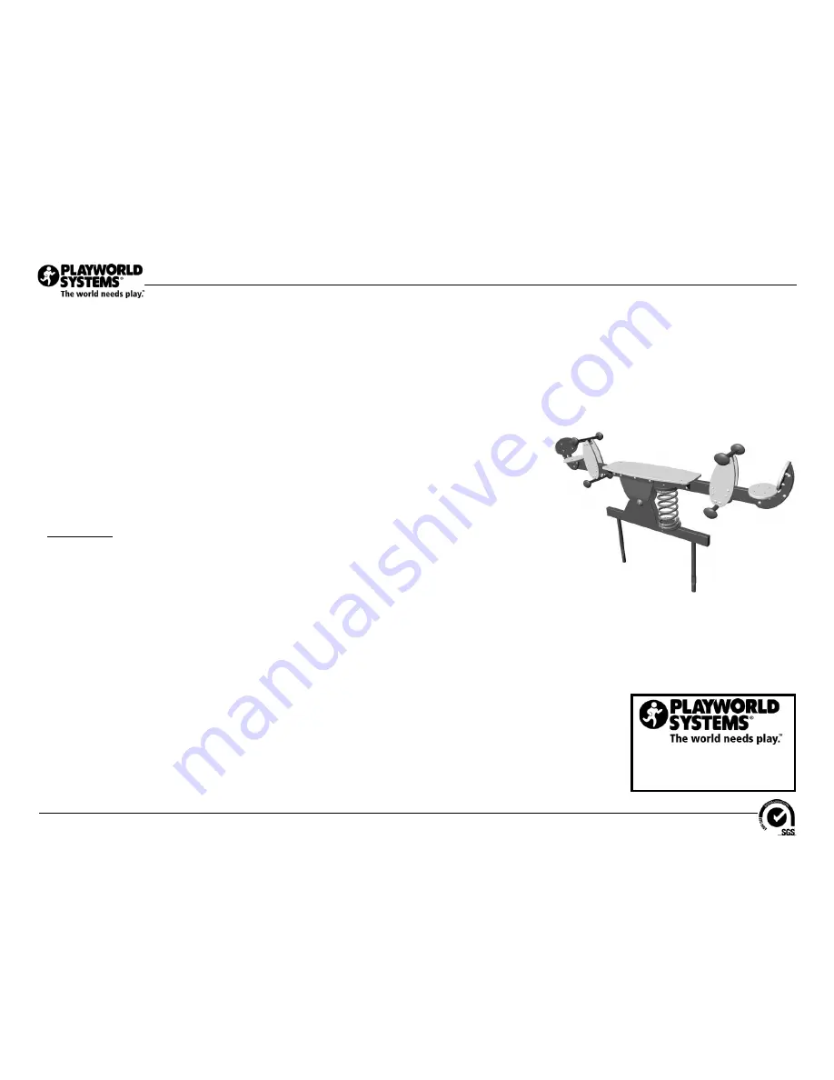 Playworld Systems XX0596 Installation Manual Download Page 13