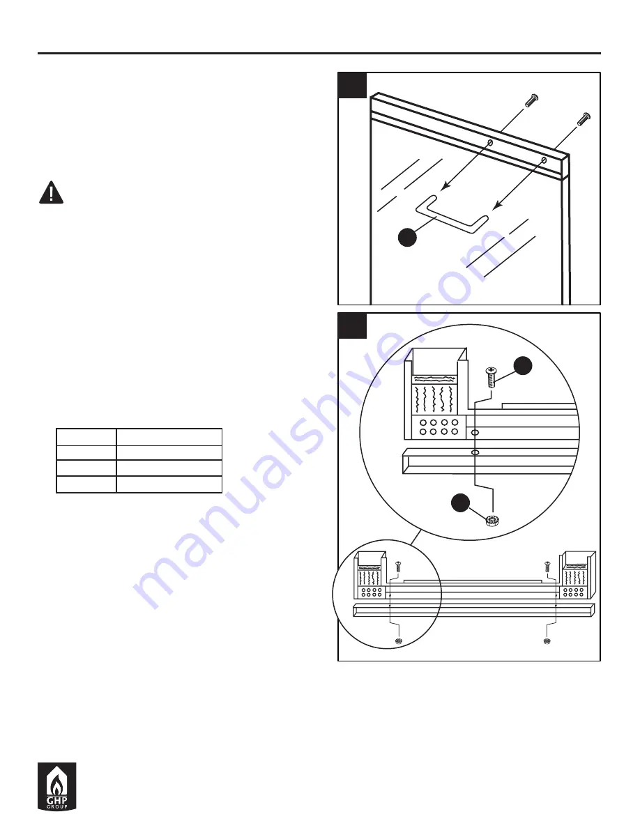 pleasant hearth Fireplace Glass Door Owner'S Manual Download Page 4