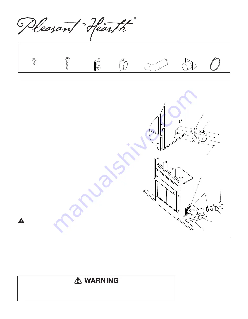 pleasant hearth OAK100 Manual Download Page 1