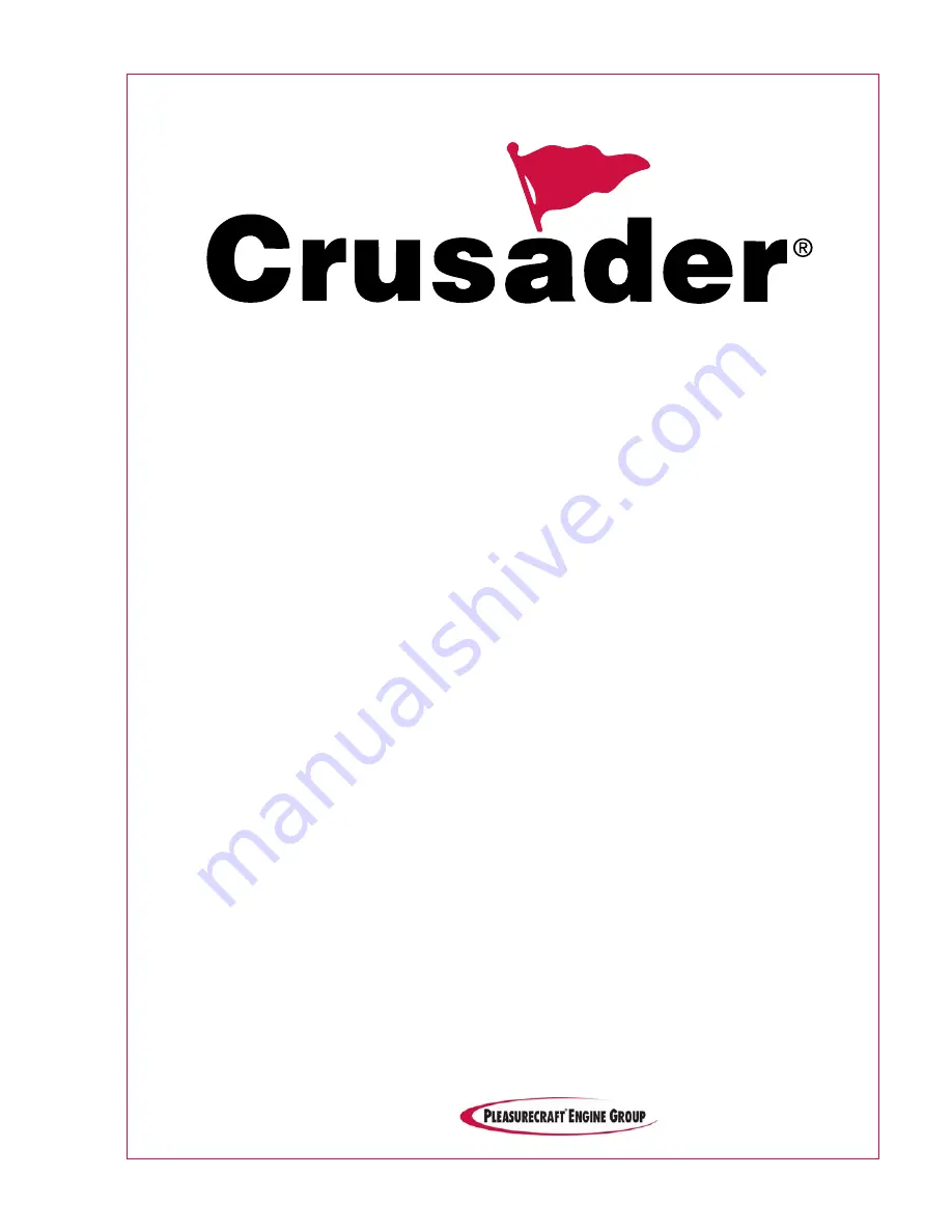 PleasureCraft Engine Group crusader Owner'S Operation And Maintenance Manual Download Page 1