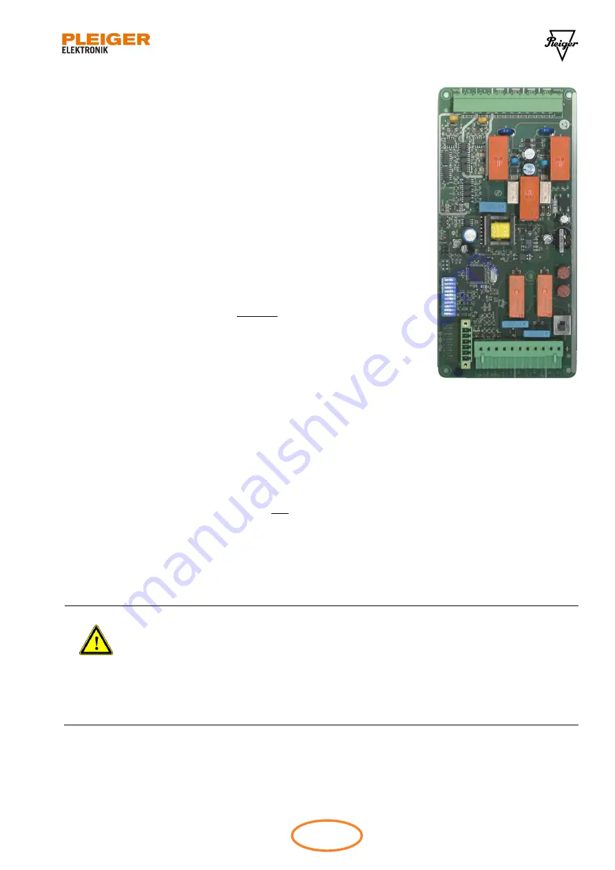 PLEIGER ELEKTRONIK PMC 2000 Manual Download Page 12