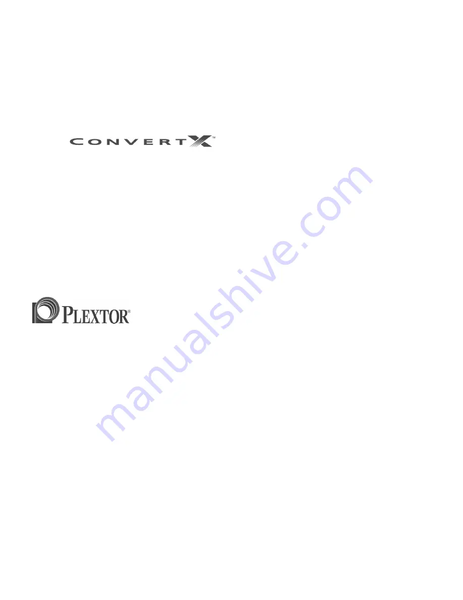 Plextor ConvertX
PX-M401U Installation And User Manual Download Page 1