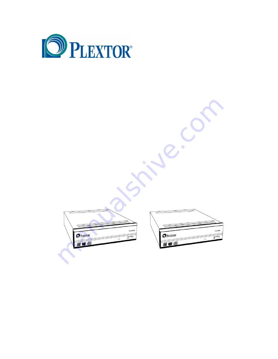 Plextor PX-850A Скачать руководство пользователя страница 1