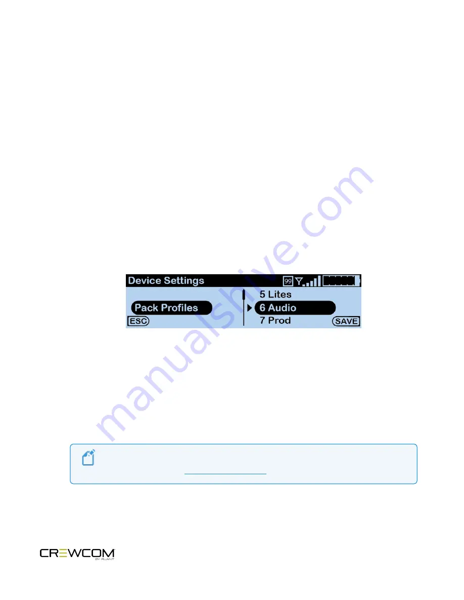 Pliant CrewCom CRP-44-2400 Operating Manual Download Page 51