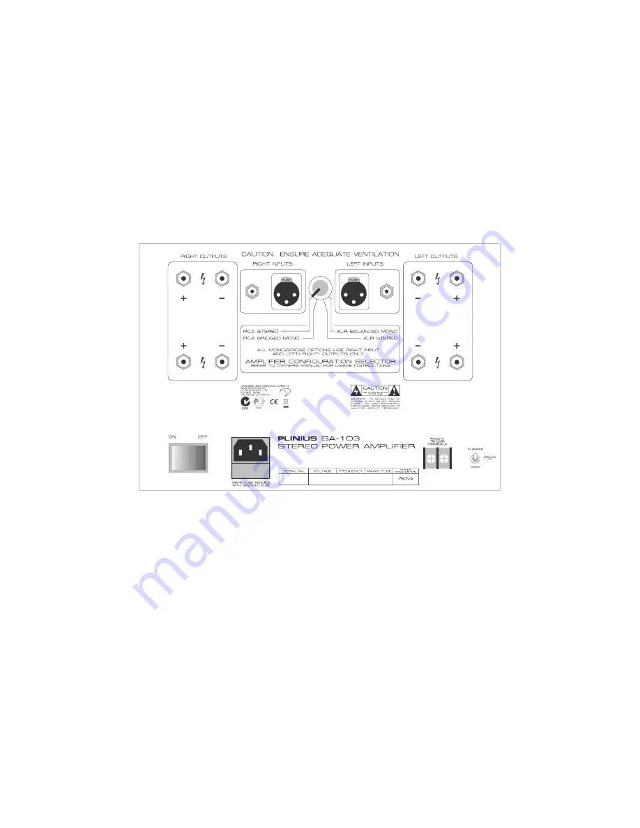 Plinius SA-103 Instruction Manual Download Page 10