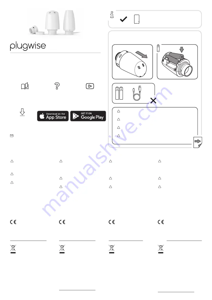 Plugwise Tom & Floor 106-03 Quick Start Download Page 1