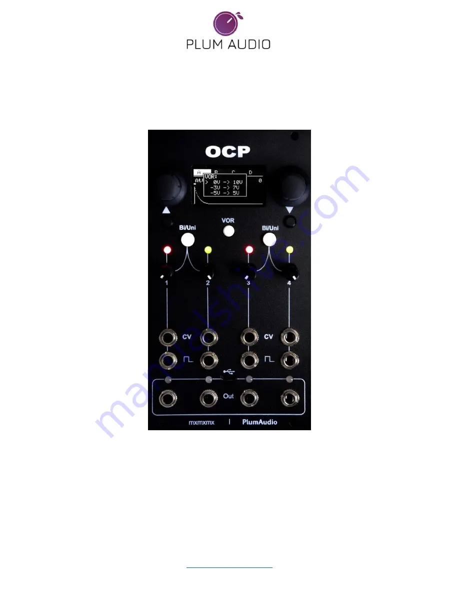 Plum Audio OCP Manual Download Page 1