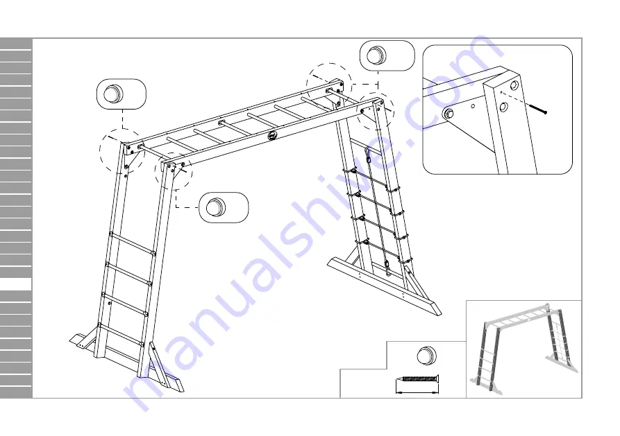 Plum Wooden Monkey Bars 27695 Assembly Instructions Manual Download Page 28