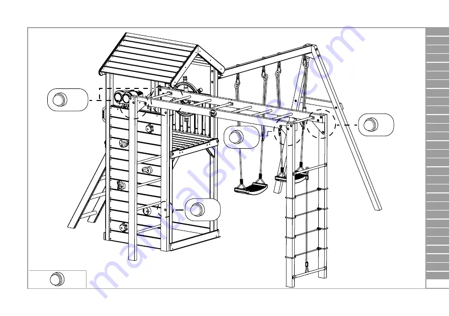 Plum Wooden Monkey Bars 27695 Assembly Instructions Manual Download Page 37