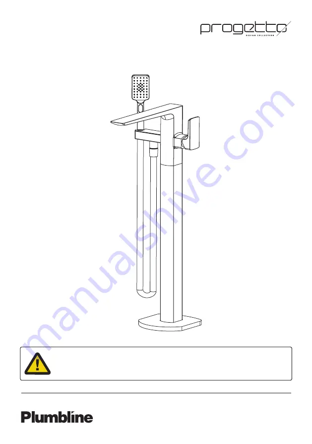 Plumbline Progetto C1500 Installation Instructions Manual Download Page 1