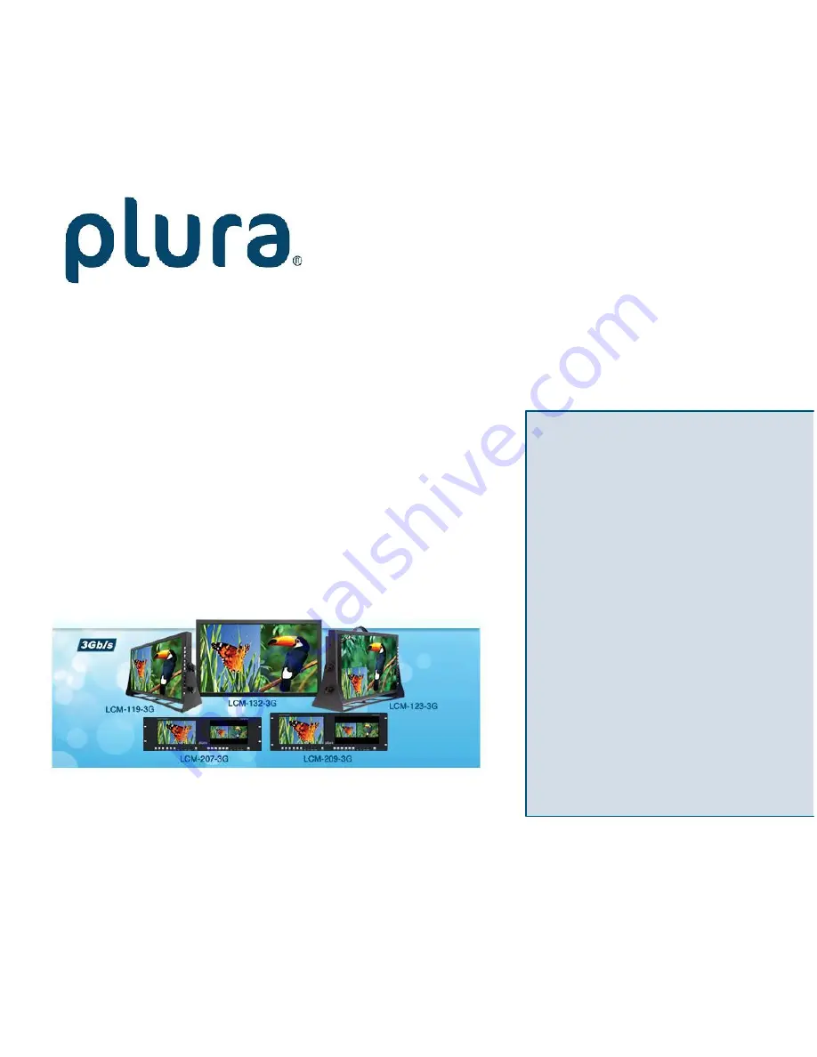 Plura LCM-119-3G Скачать руководство пользователя страница 1