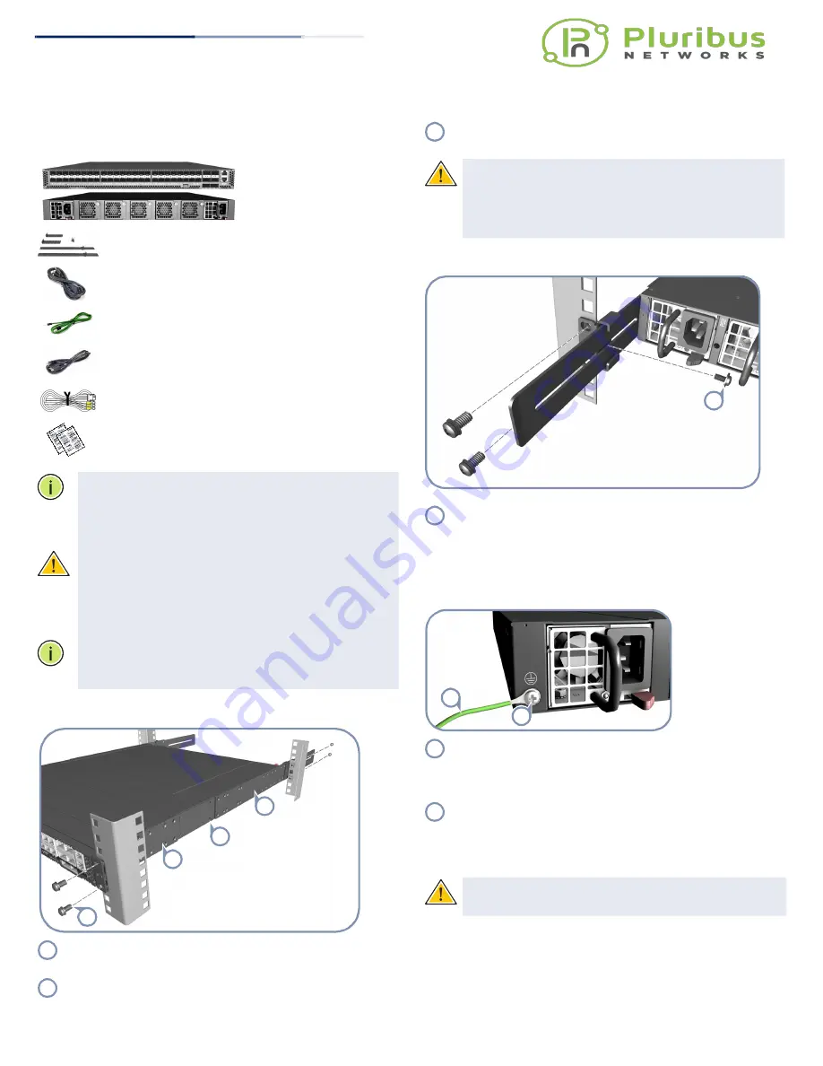 Pluribus Networks F9372-B-X Quick Start Manual Download Page 1