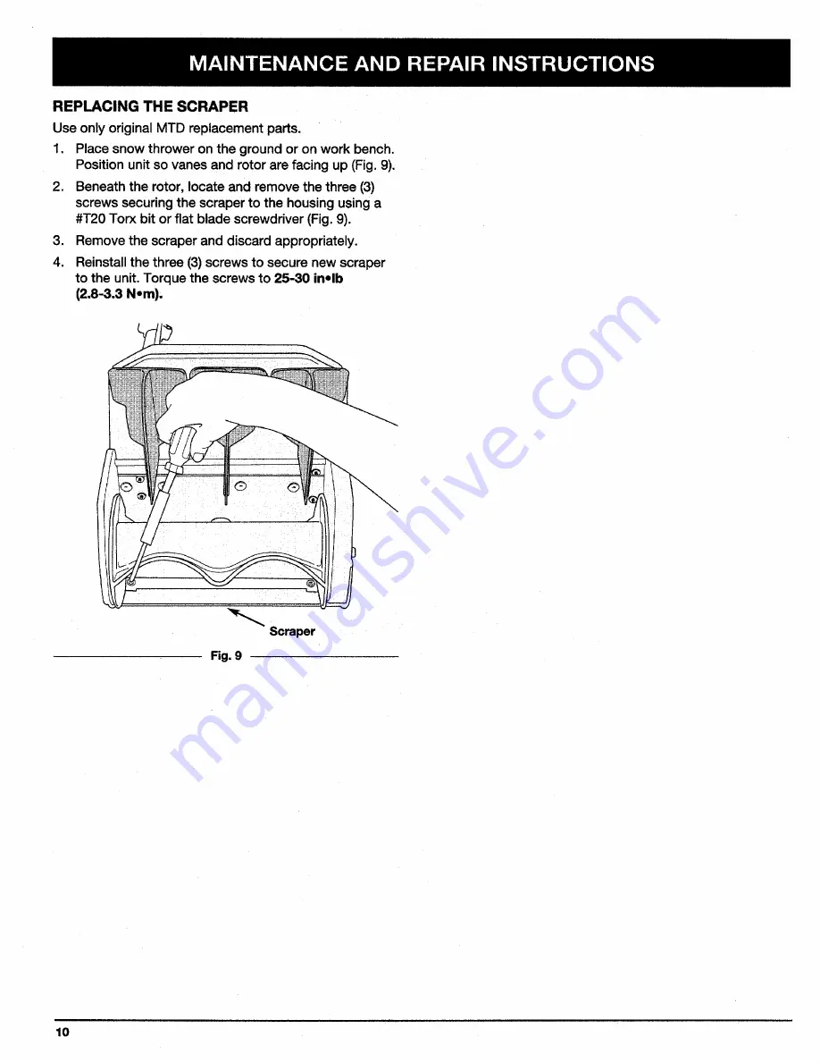 Plus ST720r Operator'S Manual Download Page 10