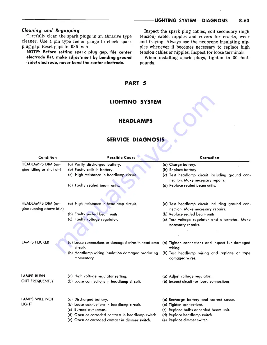 Plymouth Barracuda 1965 Service – Technical Manual Download Page 207