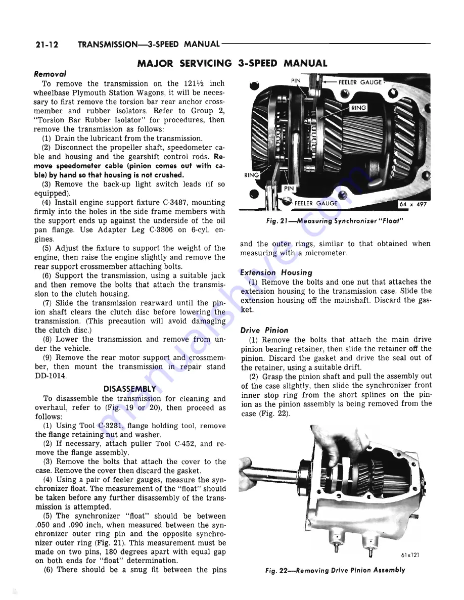 Plymouth Barracuda 1965 Service – Technical Manual Download Page 470