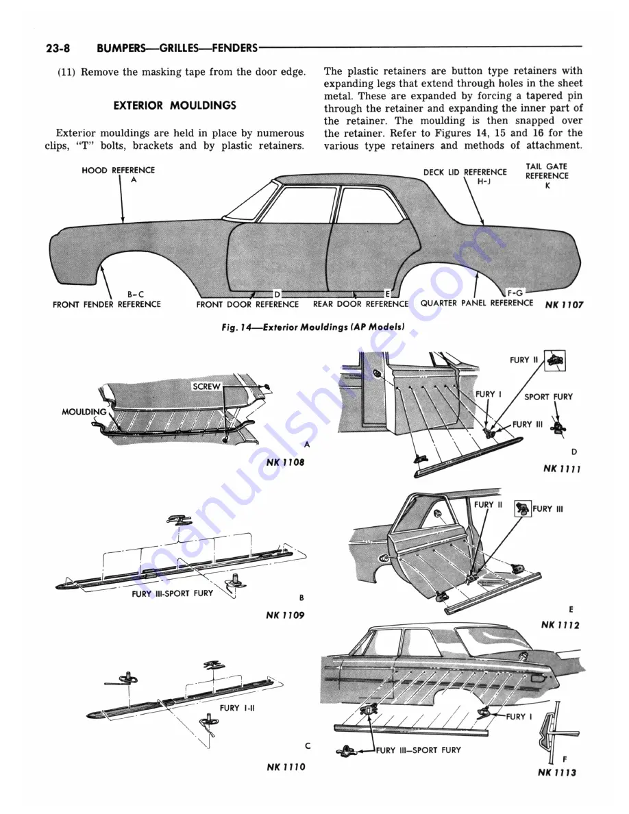 Plymouth Barracuda 1965 Скачать руководство пользователя страница 578