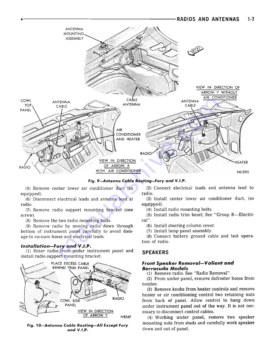 Plymouth Barracuda 1969 Service Manual Download Page 45