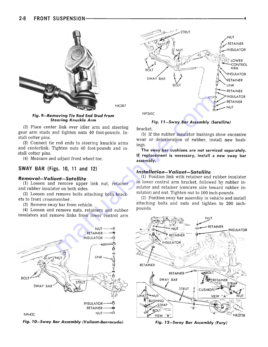 Plymouth Barracuda 1969 Service Manual Download Page 68