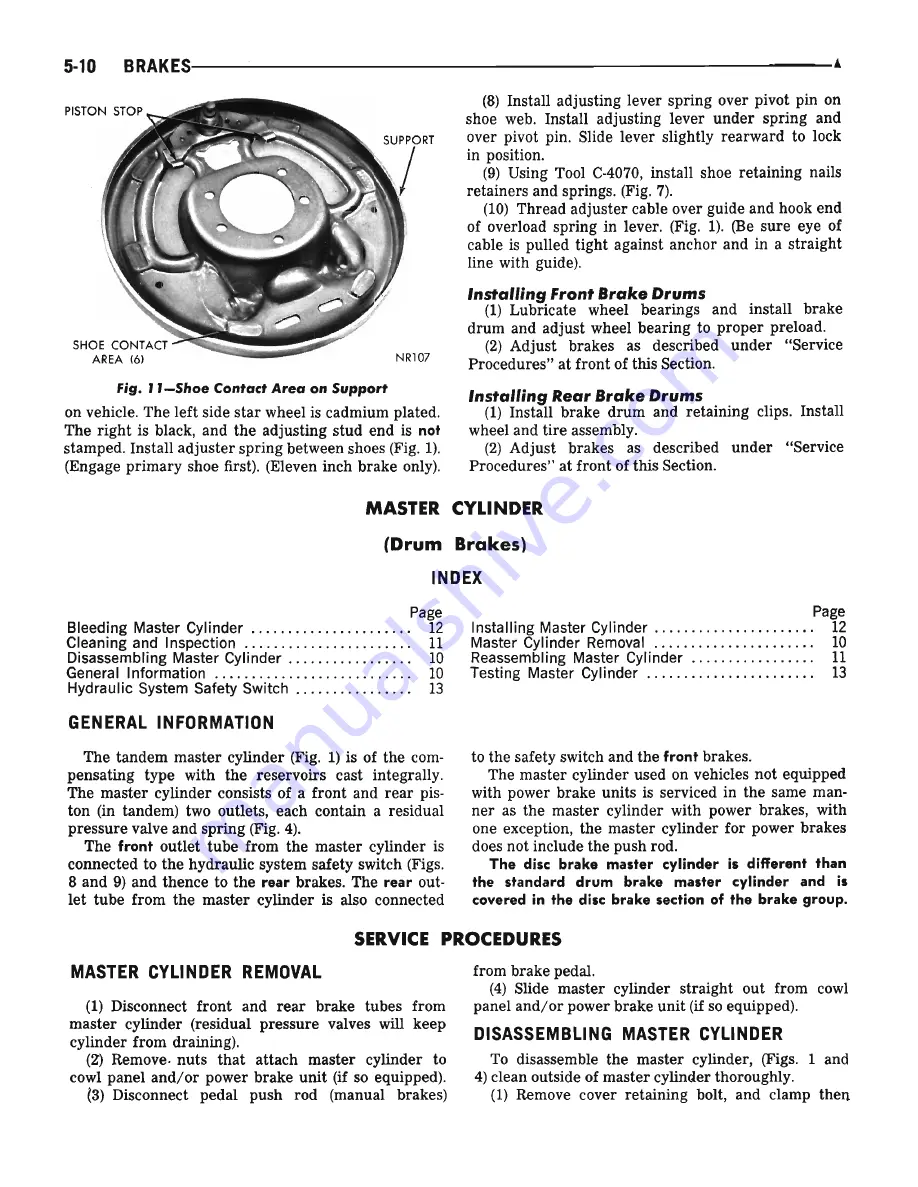 Plymouth Barracuda 1969 Service Manual Download Page 133