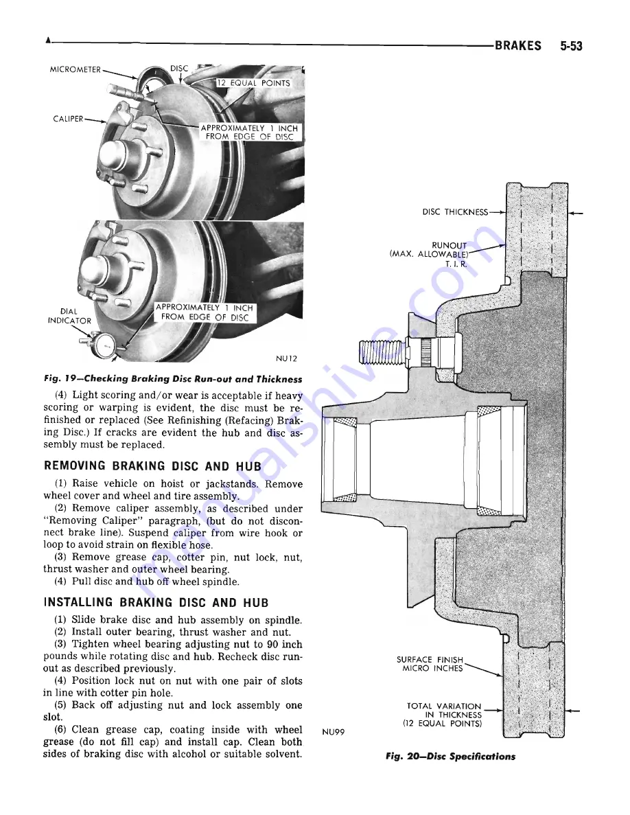 Plymouth Barracuda 1969 Service Manual Download Page 176