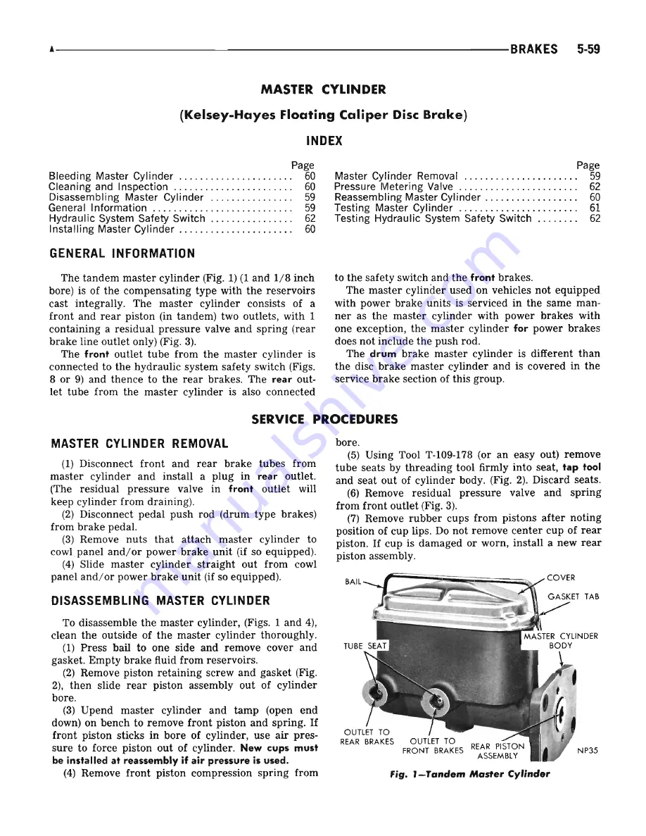 Plymouth Barracuda 1969 Service Manual Download Page 182