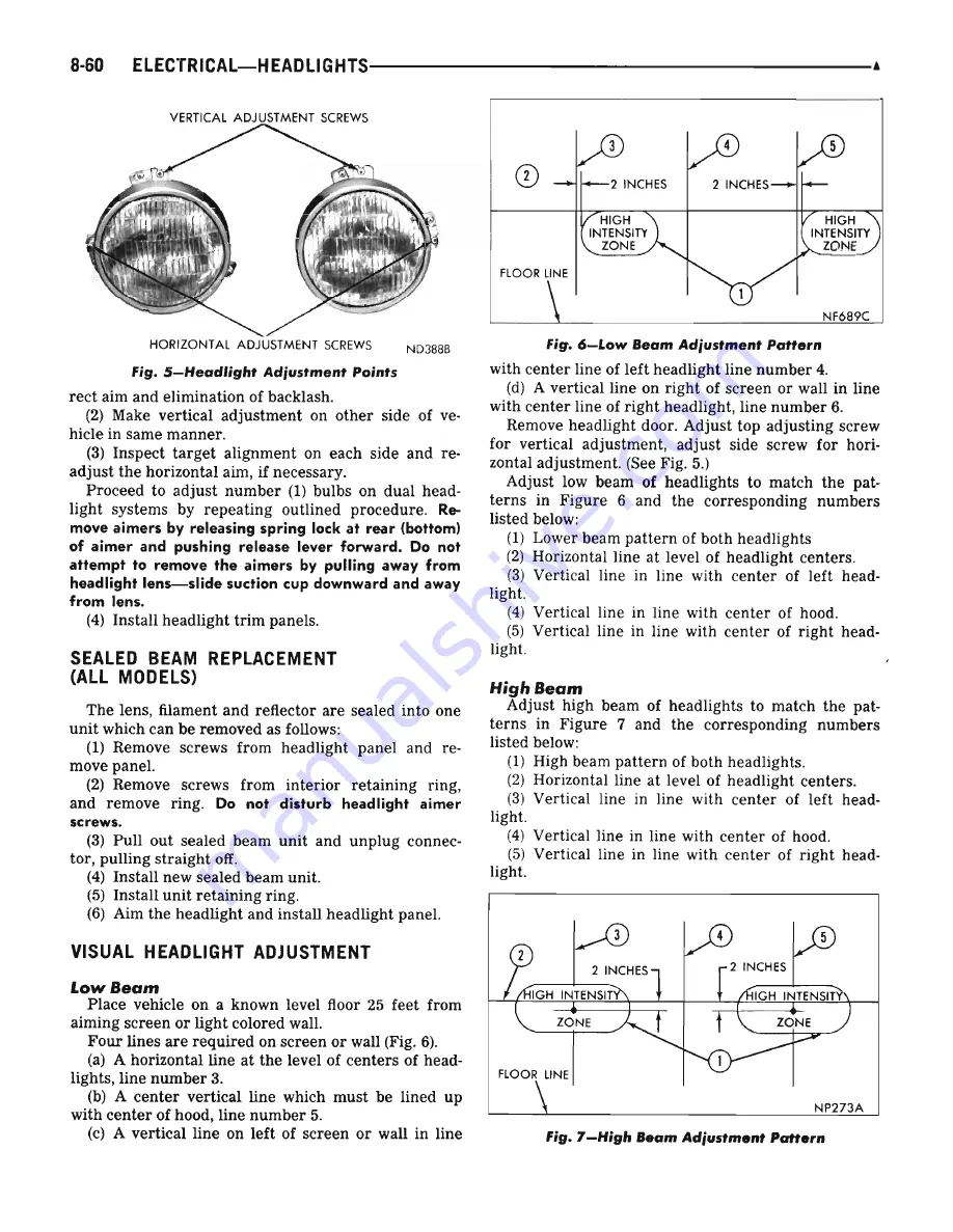 Plymouth Barracuda 1969 Service Manual Download Page 276