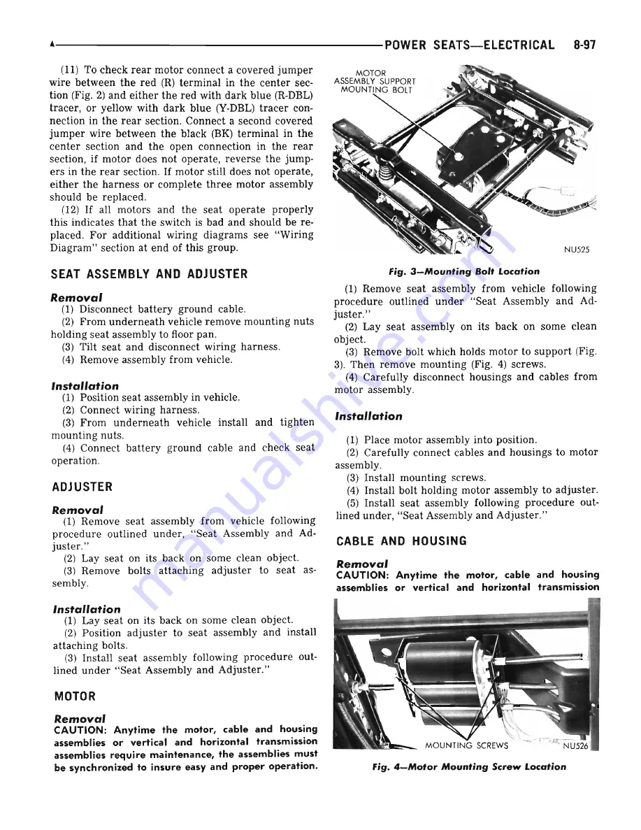 Plymouth Barracuda 1969 Service Manual Download Page 313