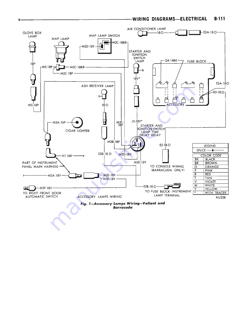 Plymouth Barracuda 1969 Service Manual Download Page 327