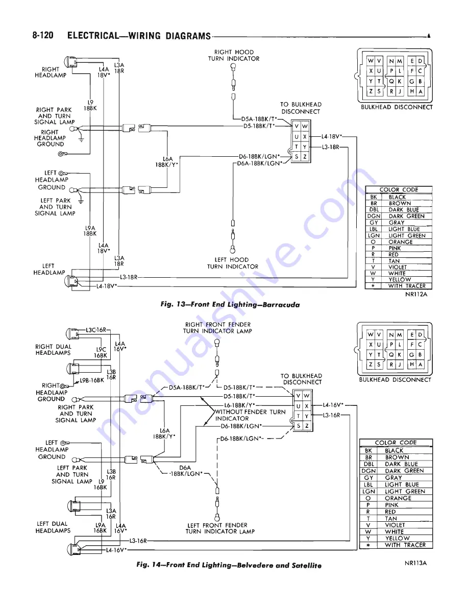 Plymouth Barracuda 1969 Service Manual Download Page 336