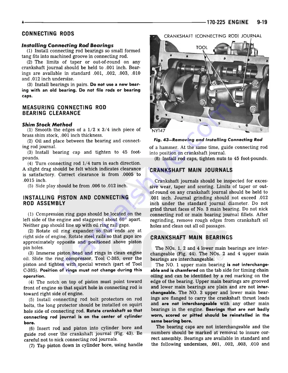 Plymouth Barracuda 1969 Service Manual Download Page 370