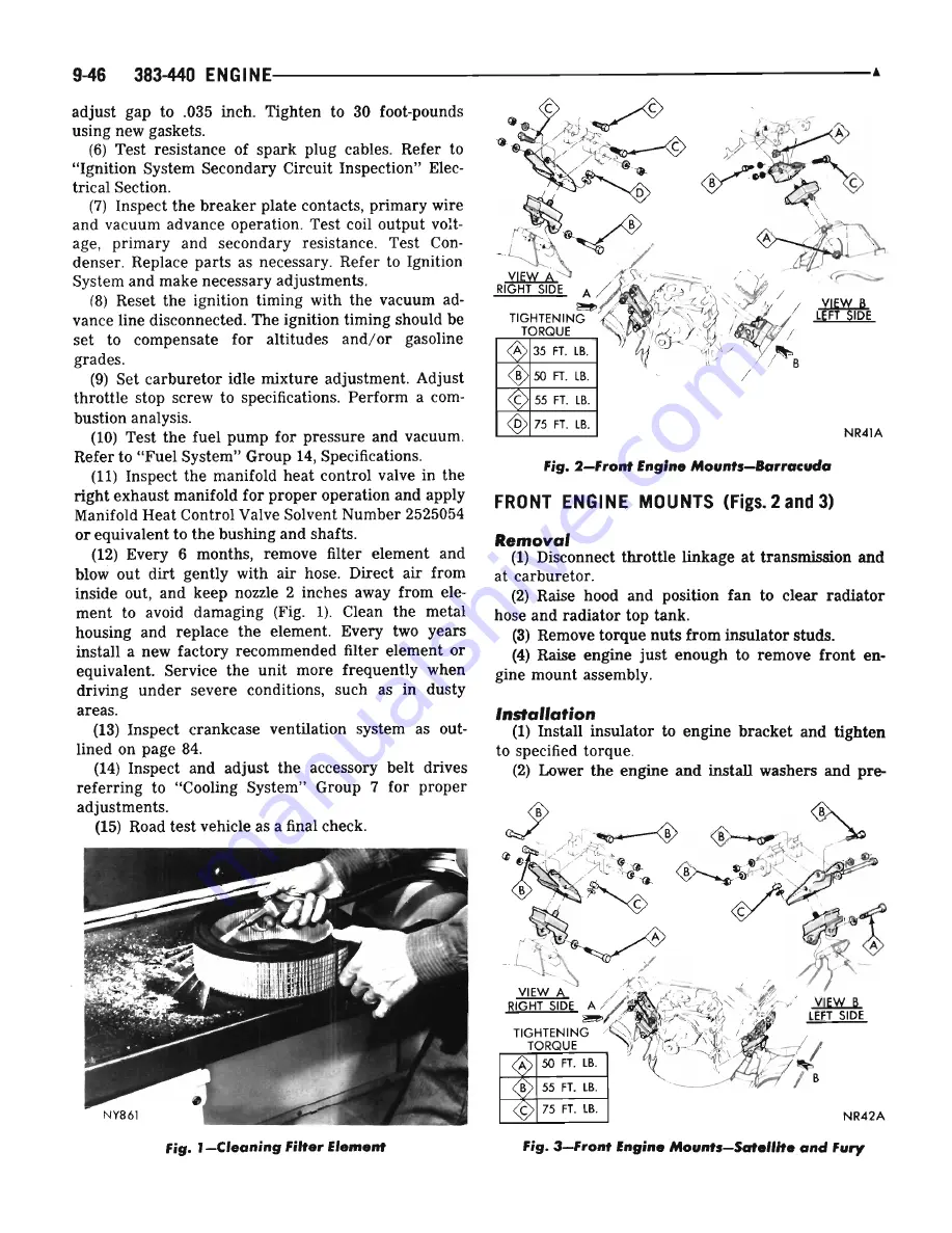 Plymouth Barracuda 1969 Service Manual Download Page 397